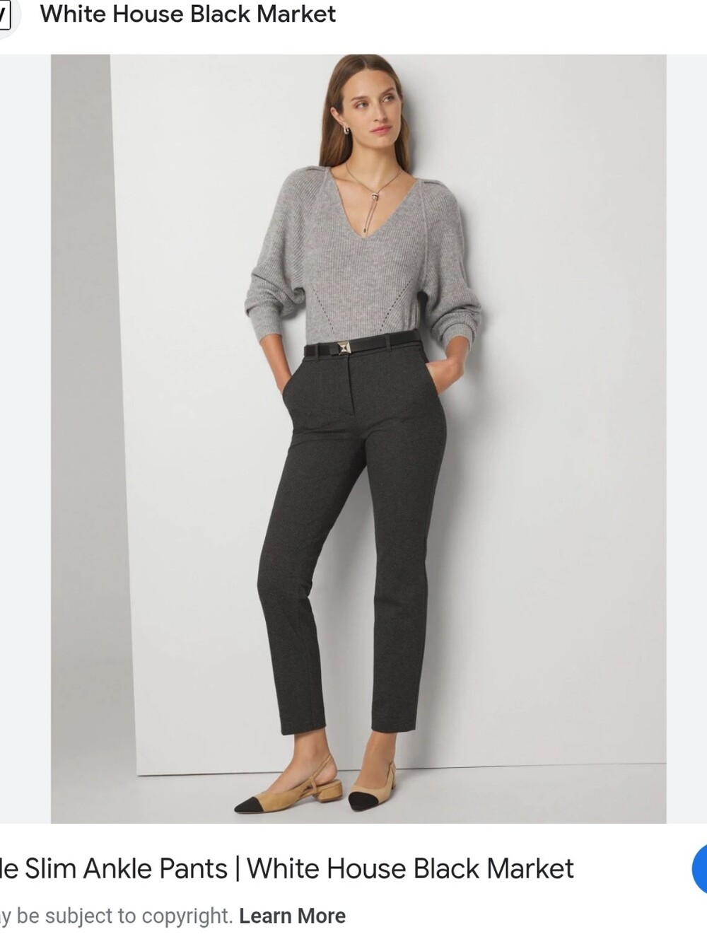 WHBM The Slim Ankle Pant - Picture 1 of 12